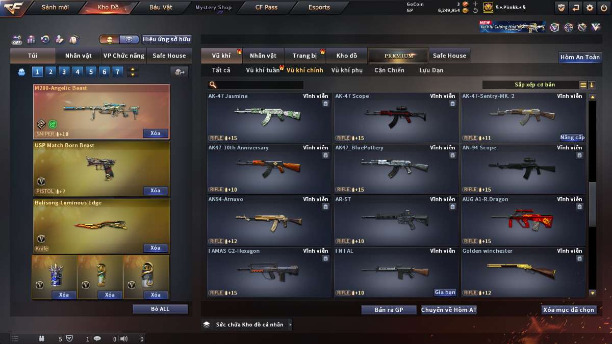 shop acc cf uy tin gia re